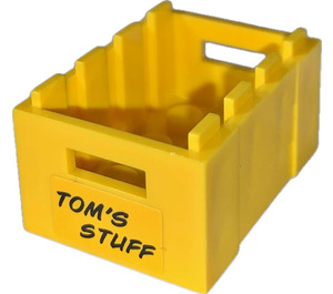 LEGO Boîte 3 x 4 avec Tom's Stuff Autocollant (30150)