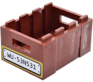 LEGO Box 3 x 4 mit "WU 53N531" Aufkleber (30150)