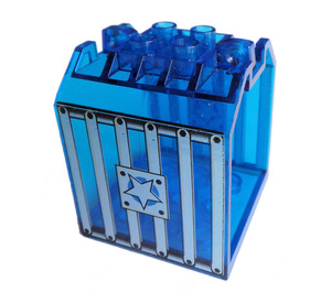LEGO Boîte 4 x 4 x 4 avec Bars et star symbol (30639)