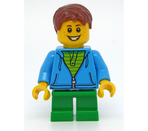 LEGO Boy in Dark Azure Sweater minifiguur