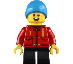 LEGO Boy в Червоний Сорочка Мініфігурка