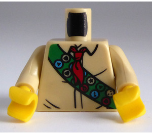 LEGO Boy Scout Minifig Torso met Rood Neckerchief en Green Sash (973)