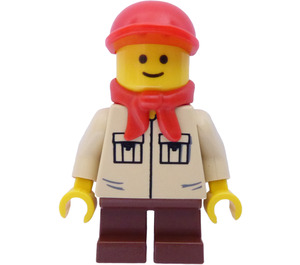 LEGO Boy Scout jossa Punainen Lippalakki Minihahmo