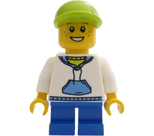 LEGO Boy, Court Bleu Jambes, Citron Vert Casquette Minifigurine