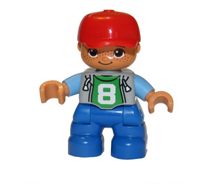 LEGO Boy with "8" Top Duplo Figure