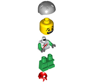LEGO Boy avec Bandana et Des sports Casque Figurine