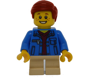 LEGO Boy met Blauw Jacket minifiguur