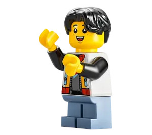 LEGO Boy with Colourful Jacket Minifigure