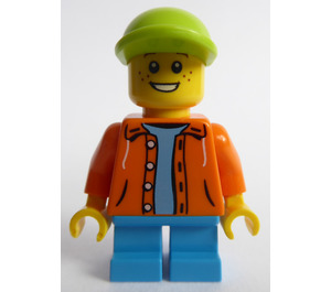 LEGO Boy with Orange Jacket Minifigure