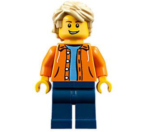 LEGO Boy with Orange Jacket Minifigure