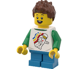 LEGO Boy with Space T-Shirt Minifigure