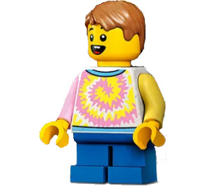 LEGO Boy met Tie-Dye Shirt Minifiguur