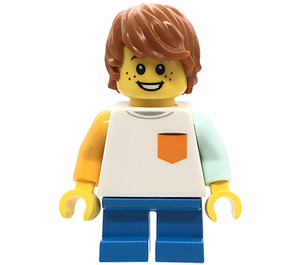 LEGO Boy with White Shirt and Pocket Minifigure