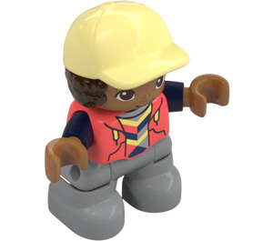 LEGO Boy met Geel Pet Duplo-figuur