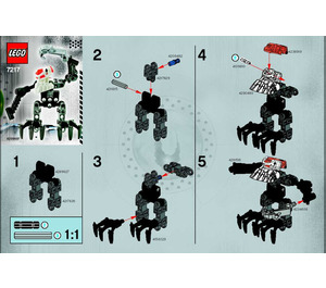 LEGO Braca met 12 AA-batterijen 7217-1 Instructies