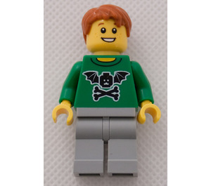 LEGO Brand Store Male, Bat Wings and Crossbones - Indianapolis Minifigure