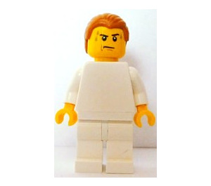LEGO Brand Store Male, Schmucklos Weiß {Leeds} Minifigur