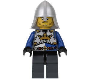 LEGO Breastplate con Corona, Cadena Correa, Casco con protector de cuello Chess Caballero Minifigura