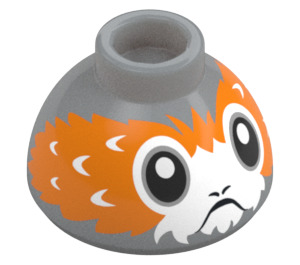 LEGO Brique 1.5 x 1.5 x 0.7 Rond Dome Chapeau avec Porg Tête (34445 / 47467)