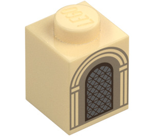 LEGO Stein 1 x 1 mit Arched Fenster (3005 / 104894)