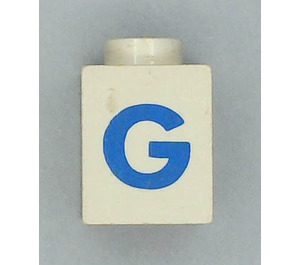 LEGO Brick 1 x 1 with Bold Blue "G" (3005)