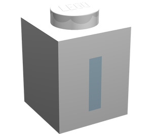 LEGO Brick 1 x 1 with Bold Blue "I" (3005)