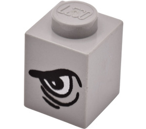 LEGO Steen 1 x 1 met met Links Arched Oog (41627 / 41638)