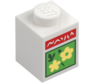 LEGO Brick 1 x 1 with Yellow flowers (3005 / 106569)