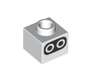 LEGO Backstein 1 x 1 x 0.7 mit Augen (79552 / 86996)