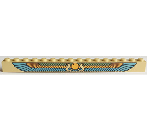 LEGO Brick 1 x 16 with Egyptian Wings (2465)
