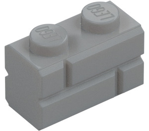 LEGO Brick 1 x 2 with Embossed Bricks (98283)