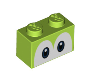LEGO Backstein 1 x 2 mit Augen mit Unterrohr (68946 / 101881)