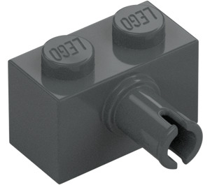 LEGO Brick 1 x 2 with Pin without Bottom Stud Holder (2458)