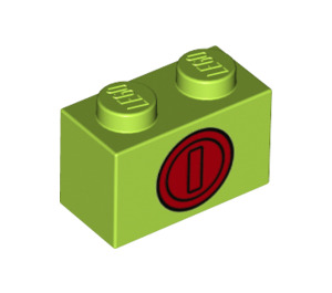 LEGO Brique 1 x 2 avec rouge coin avec tube inférieur (3004 / 76892)