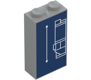 LEGO Ladrillo 1 x 2 x 3 con Coche Parte trasera Bumper con Spoiler Schematic (22886 / 101703)