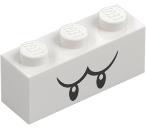 LEGO Palikka 1 x 3 jossa Boo Upper Kasvot (3622 / 68984)