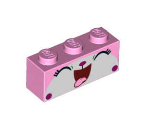 LEGO Brick 1 x 3 with Cat Face 'Unikitty' (3622 / 52732)