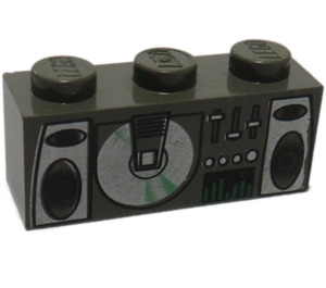 LEGO Brick 1 x 3 with CD Boom Box (3622 / 43556)