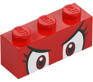 LEGO Brick 1 x 3 with Pom Pom Angry Face (3622 / 101872)