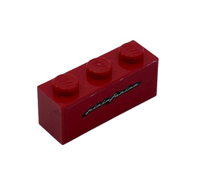 LEGO Kloss 1 x 3 med Vit 'pininfarina' Klistermärke