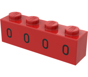 LEGO Kloss 1 x 4 med 4 Ovals (3010)