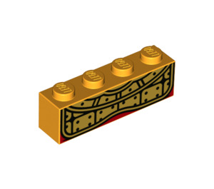 LEGO Brick 1 x 4 with Armor (3010 / 69428)