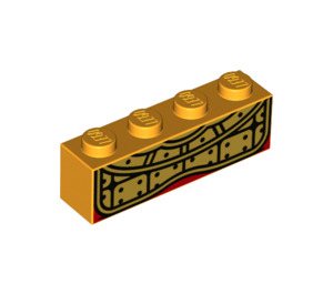 LEGO Steen 1 x 4 met Armor (3010 / 69428)