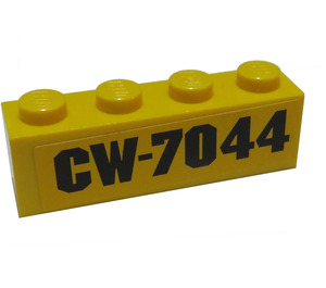 LEGO Brick 1 x 4 with 'CW-7044' Sticker (3010)
