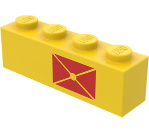 LEGO Brick 1 x 4 with Envelope (3010)