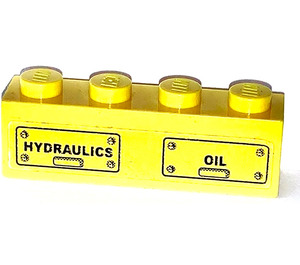 LEGO Brick 1 x 4 with Hydraulics , Oil Sticker (3010)