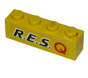 LEGO Brick 1 x 4 with Res-Q Sticker (3010 / 6146)