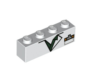 LEGO Brick 1 x 4 with Shirt Collar (3010 / 39086)