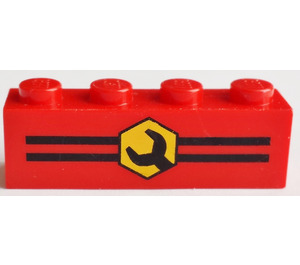 LEGO Backstein 1 x 4 mit Wrench (3010)
