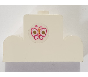 LEGO Brick 1 x 4 x 2 with Centre Stud Top with Butterfly Sticker (4088)